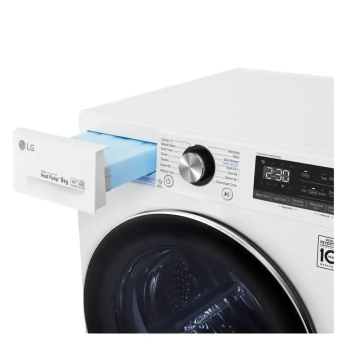 LG RC90V9AV2W Asciugatrice 9 kg Pompa di Calore Libera installazione Carica frontale A+++ , 125134 , Immagine 4
