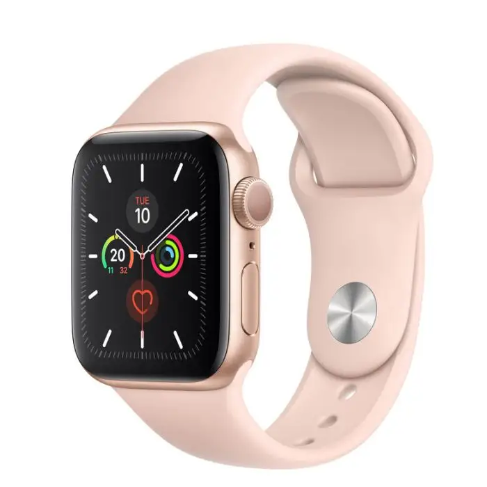 Apple Watch Series 5 GPS, 40mm in alluminio oro con cinturino Sport Rosa sabbia , 125911 , Immagine 2