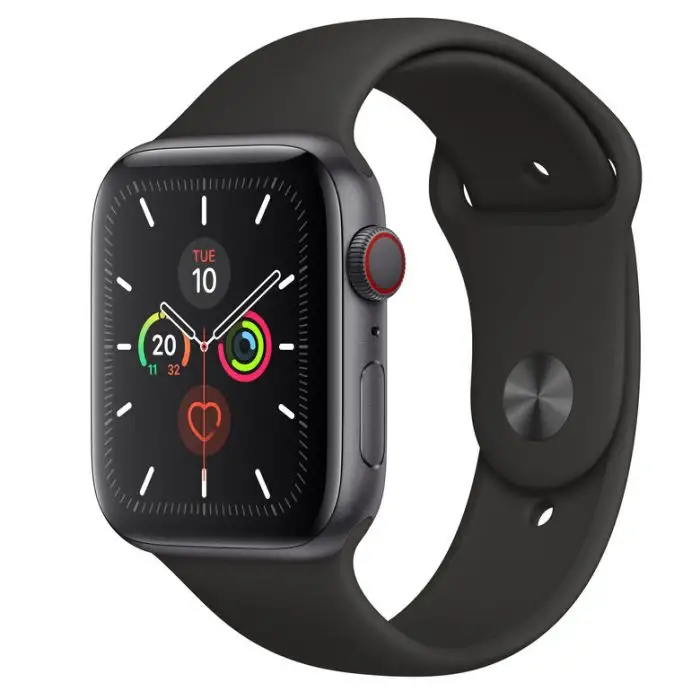 Apple Watch Series 5 GPS + Cellular, 44mm in alluminio grigio siderale con cinturino Sport Nero , 125918 , Immagine 2