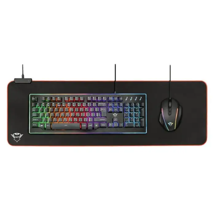 Trust GXT 764 Glide-Flex XXL RGB Tappetino per mouse per gioco da computer Nero , 137853 , Immagine 2