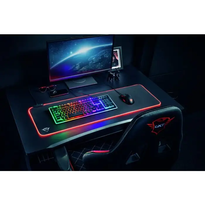 Trust GXT 764 Glide-Flex XXL RGB Tappetino per mouse per gioco da computer Nero , 137853 , Immagine 8