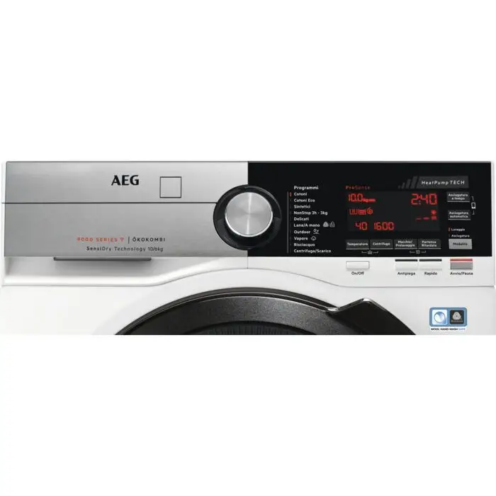 AEG L9WEC169KC lavasciuga Libera installazione Caricamento frontale Nero, Acciaio inossidabile, Bianco C , 125355 , Immagine 6