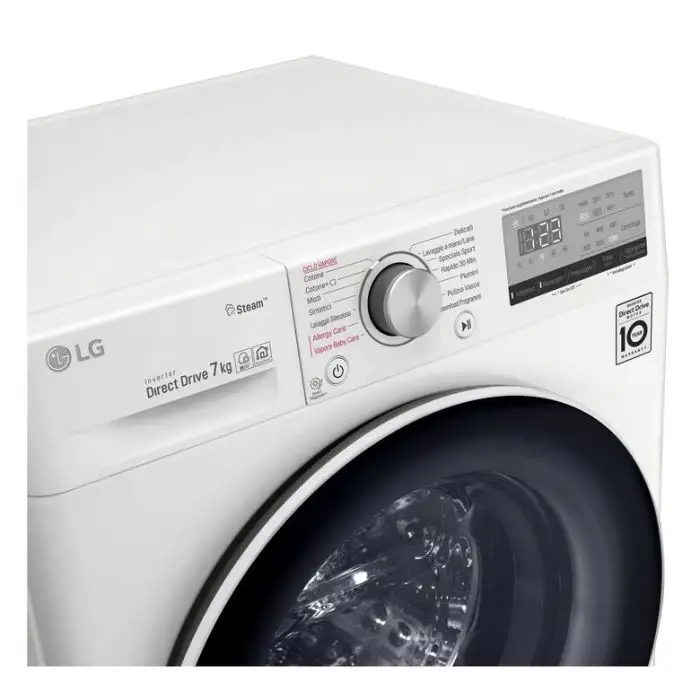 LG F2WV4S7S0E Lavatrice Slim Intelligente AIDD 7kg Vapore 1200 Giri/min Carica frontale Classe E , 127054 , Immagine 3