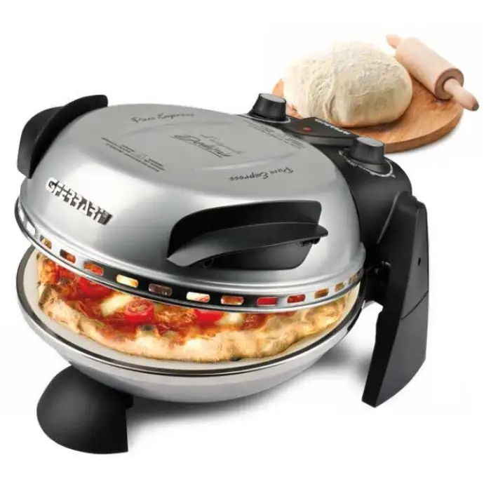 G3 Ferrari Delizia macchina e forno per pizza 1 pizza(e) 1200 W Nero, Argento , 127673 , Immagine 2