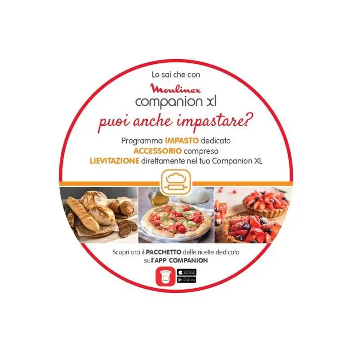 Moulinex HF8098 Companion XL, Robot da cucina multifunzione, 12 programmi automatici, 6 accessori, recipiente 3L, intervallo di temperatura da 30 °C a 150 °C, Ricettario: 300 idee per ricett , 138950 , Immagine 9