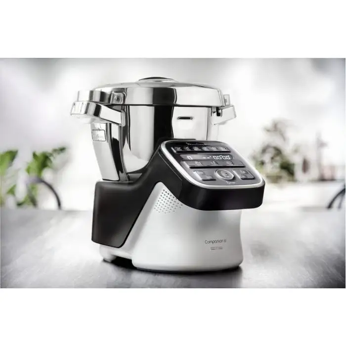 Moulinex HF8098 Companion XL, Robot da cucina multifunzione, 12 programmi automatici, 6 accessori, recipiente 3L, intervallo di temperatura da 30 °C a 150 °C, Ricettario: 300 idee per ricett , 138950 , Immagine 5