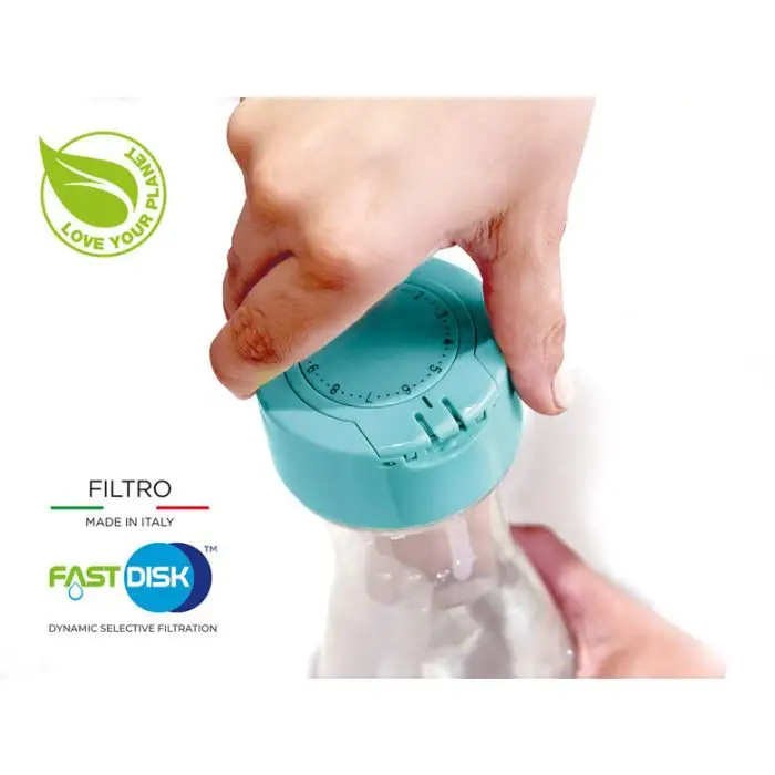 Laica Flow n&#039;go Bottiglia per filtrare l&#039;acqua, 4 filtri inclusi per 4 mesi di acqua filtrata , 127518 , Immagine 3