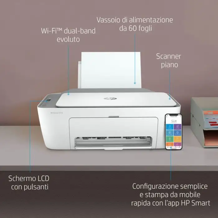 HP DeskJet 2720 Getto termico d&#039;inchiostro A4 4800 x 1200 DPI Wi-Fi , 131302 , Immagine 13
