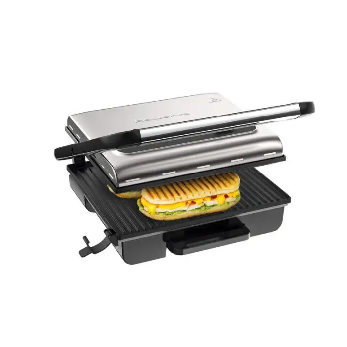 Rowenta GR242D Inicio Grill Adjust, Griglia Multifunzione per Carne e Verdura, 3 Livelli di Cottura, 2000 W, Ghisa , 129281 , Immagine 7