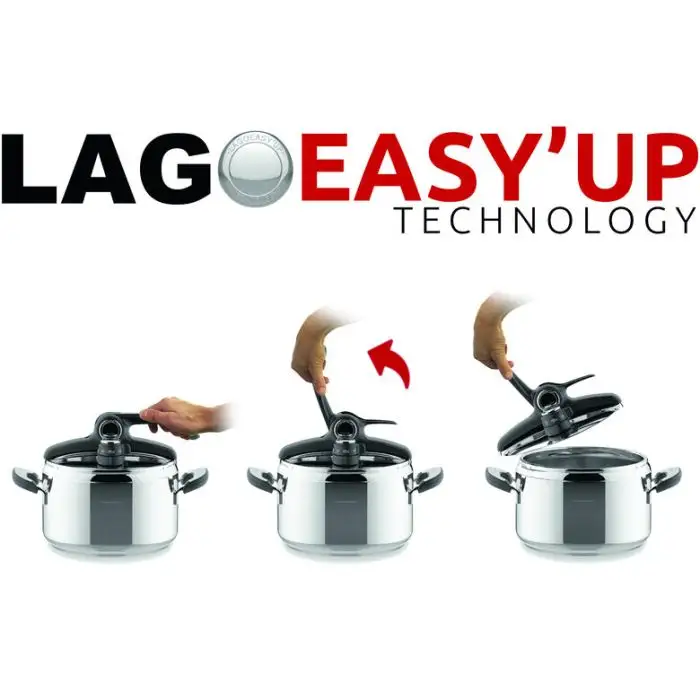 Lagostina Pentola a pressione Mia 7L Lagoeasy&#039;up , 129208 , Immagine 2