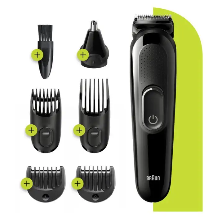 Braun MGK3220 Regolabarba Uomo 6-In-1, Rifinitore Viso, Naso E Orecchie E Tagliacapelli. Nero , 129663 , Immagine 7