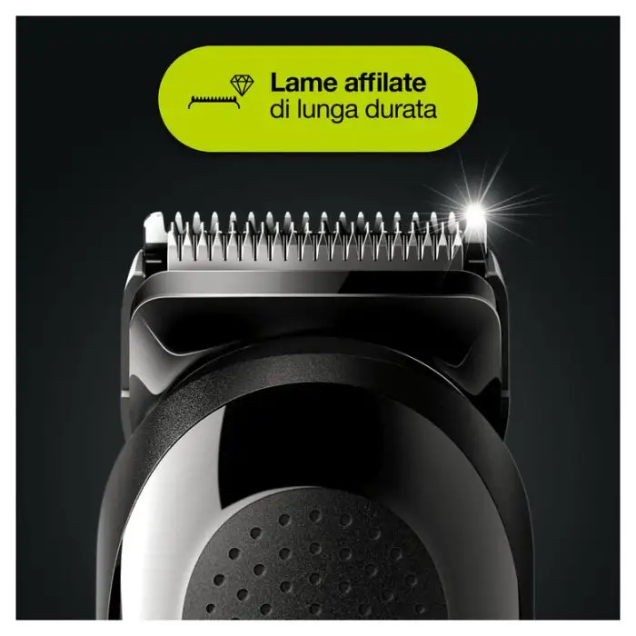 Braun MGK3220 Regolabarba Uomo 6-In-1, Rifinitore Viso, Naso E Orecchie E Tagliacapelli. Nero , 129663 , Immagine 6