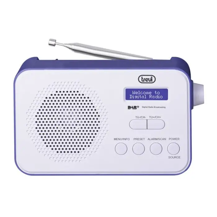 Trevi DAB 7F92 R Portatile Digitale Blu, Bianco , 128253 , Immagine 2