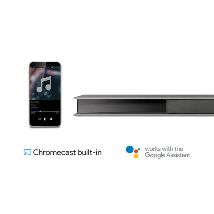 TCL Soundbar TS9030 Dolby Atmos 3.1 con subwoofer wireless per TV compatibile con Google Assistant &amp; Apple Airplay (tecnologia RayDanz, Chromecast integrato, HDMI ARC, kit montaggio a parete , 134303 , Immagine 7