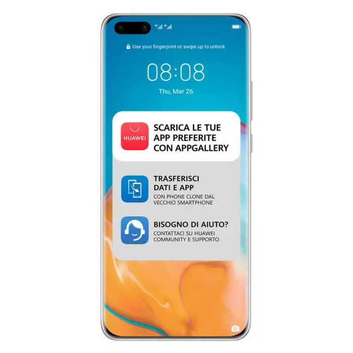 Huawei P40 Pro 16,7 cm (6.58&quot;) Dual SIM ibrida Android 10.0 Huawei Mobile Services (HMS) 5G USB tipo-C 8 GB 256 GB 4200 mAh Argento , 129673 , Immagine 2