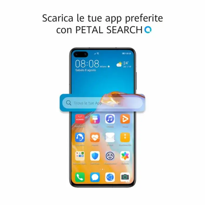 Huawei P40 15,5 cm (6.1&quot;) Dual SIM ibrida Android 10.0 Huawei Mobile Services (HMS) 5G USB tipo-C 8 GB 128 GB 3800 mAh Nero , 129671 , Immagine 5