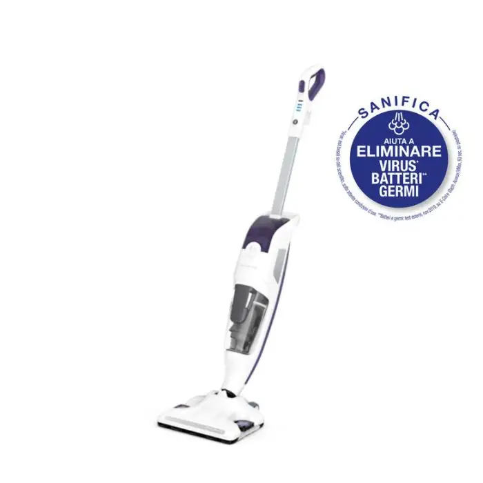 Rowenta RY7731 Clean &amp; Steam Revolution, Scopa Lavapavimenti a Vapore, Aspira e Igienizza Contemporaneamente, Elimina Germi e Batteri, Pronta in 30 Sec, Senza Sacco, Bianco, 1500 W , 131371 , Immagine 2