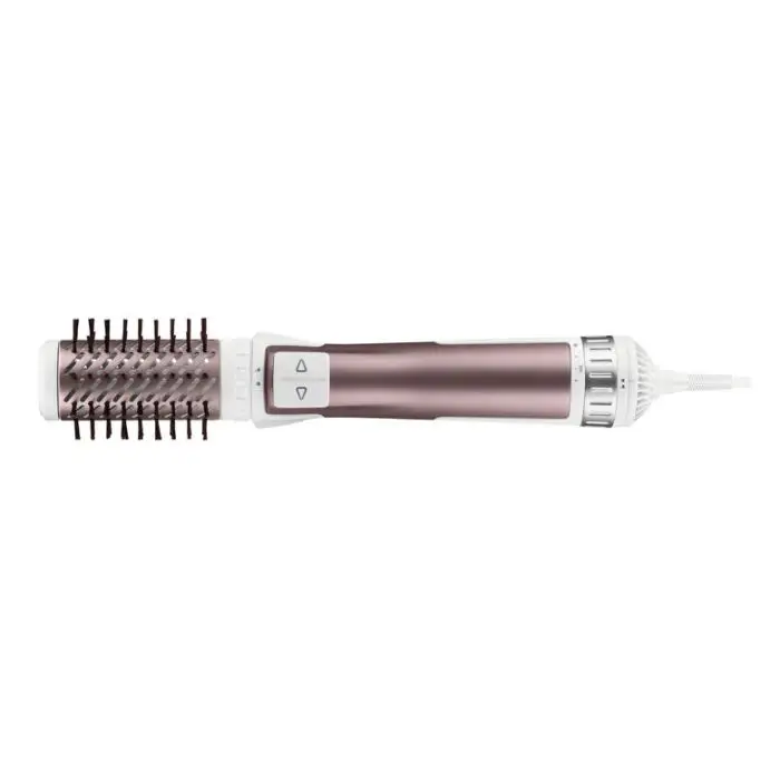 Rowenta Brush Activ Premium Care CF9540 Spazzola Rotante e Asciugante per Volume, Doppio Generatore di Ioni, con Setole Naturali, 1000 W, Rosa Cannella/Bianco/Alluminio , 116792 , Immagine 3