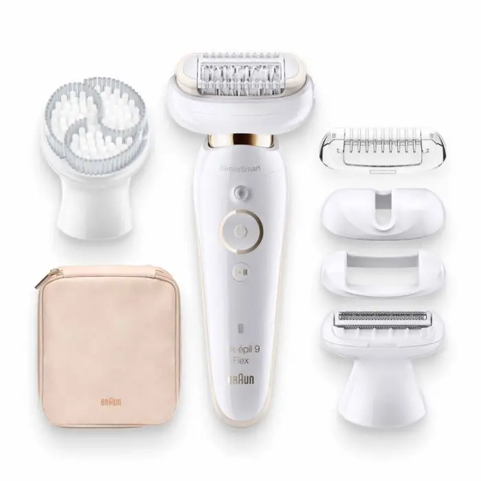 Braun Silk-épil 9 Flex 9-030 - Epilatore Elettrico Donna Bianco/Oro Con Testina Flessibile Per Un’Epilazione Più Semplice , 132723 , Immagine 6