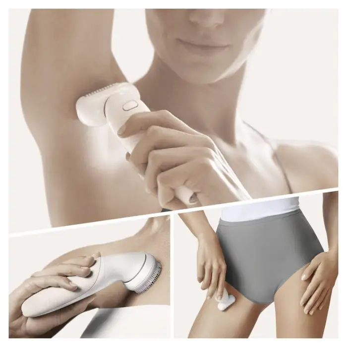 Braun Silk-épil 9 Flex 9-030 - Epilatore Elettrico Donna Bianco/Oro Con Testina Flessibile Per Un’Epilazione Più Semplice , 132723 , Immagine 4