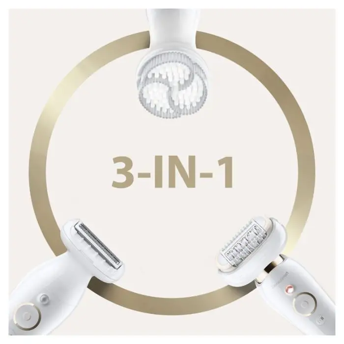 Braun Silk-épil 9 Flex 9-030 - Epilatore Elettrico Donna Bianco/Oro Con Testina Flessibile Per Un’Epilazione Più Semplice , 132723 , Immagine 5