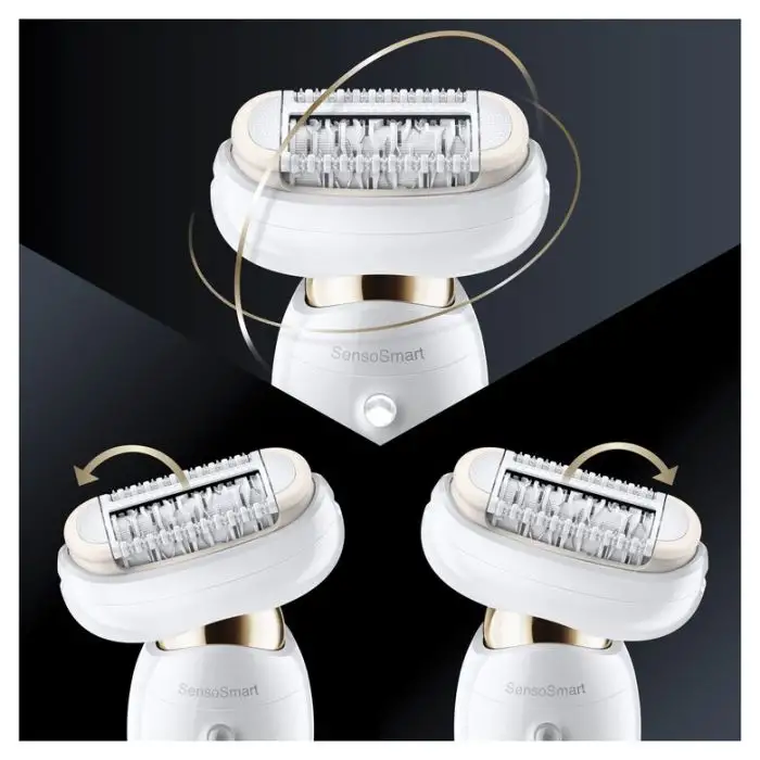 Braun Silk-épil 9 Flex 9-300 Beauty Set - Epilatore Elettrico Donna Bianco/Oro Con Testina Flessibile Per Un’Epilazione Più Facile , Prezzi Shock , 129273 , Immagine 2