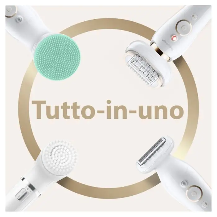 Braun Silk-épil 9 Flex 9-300 Beauty Set - Epilatore Elettrico Donna Bianco/Oro Con Testina Flessibile Per Un’Epilazione Più Facile , Prezzi Shock , 129273 , Immagine 5