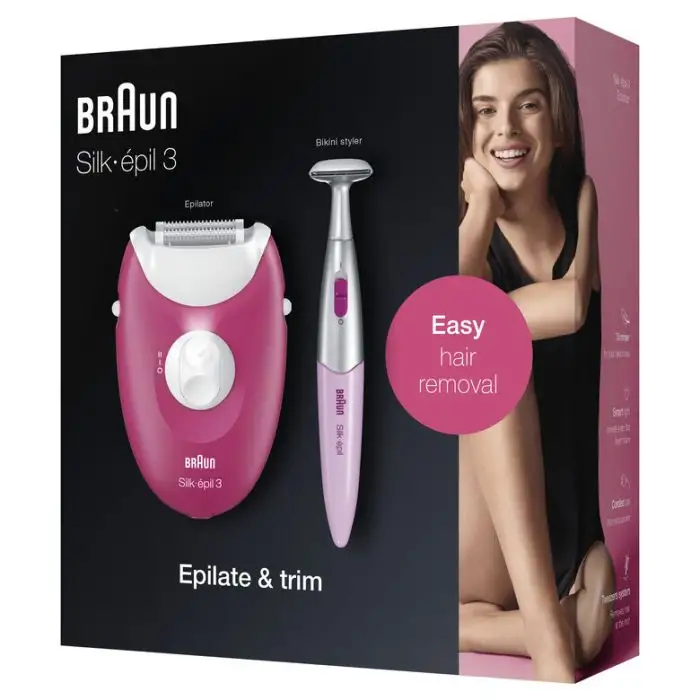 Braun Silk-épil 3 -420, Epilatore Elettrico Donna Per La Rimozione Duratura Dei Peli - Bianco/Rosa , 129271 , Immagine 6