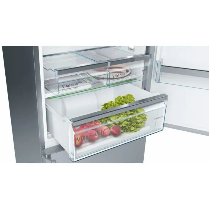 Bosch Serie 6 KGN49AIDP frigorifero con congelatore Libera installazione 438 L D Acciaio inossidabile , 130523 , Immagine 2