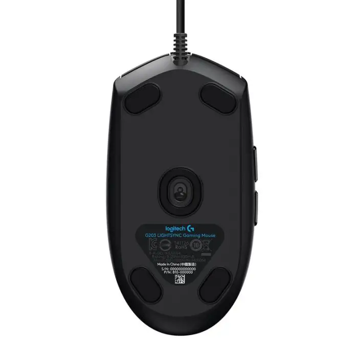 Logitech G G203 LIGHTSYNC mouse USB tipo A 8000 DPI , 130549 , Immagine 5