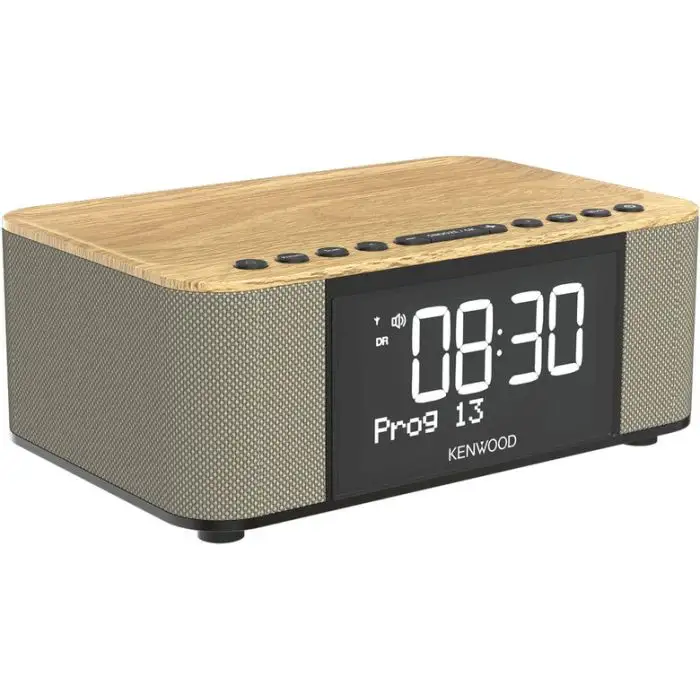 Kenwood Electronics CR-ST40DAB-M Orologio Digitale Beige, Nero, Legno main product photo