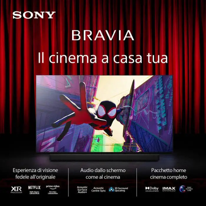 Sony K65XR83AEP Televisione Smart TV 65 Pollici Oled 4K Bravia Nero , 154015 , Immagine 2