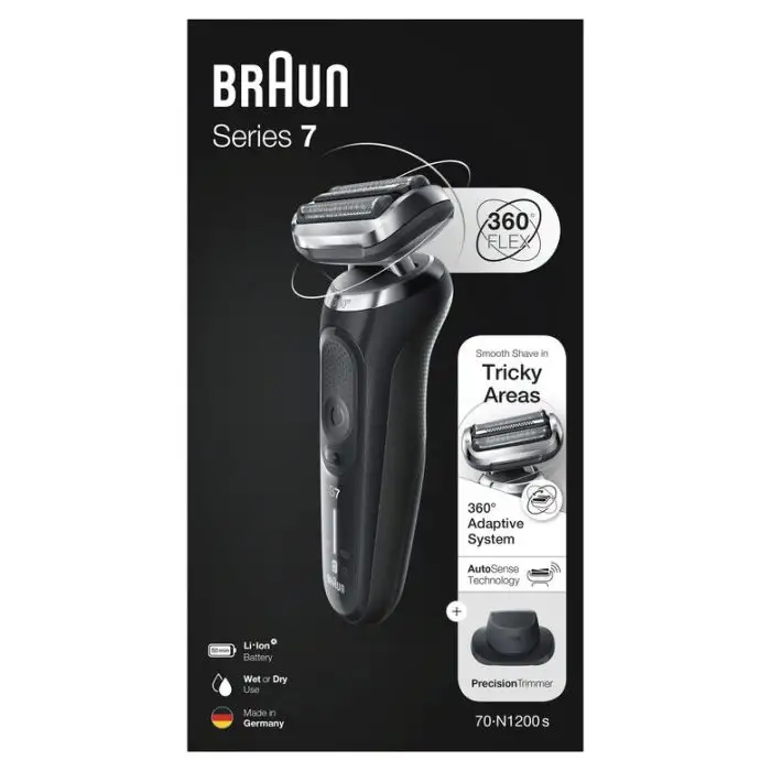 Braun Series 7 70-N1200s Rasoio Trimmer Nero , 131240 , Immagine 8