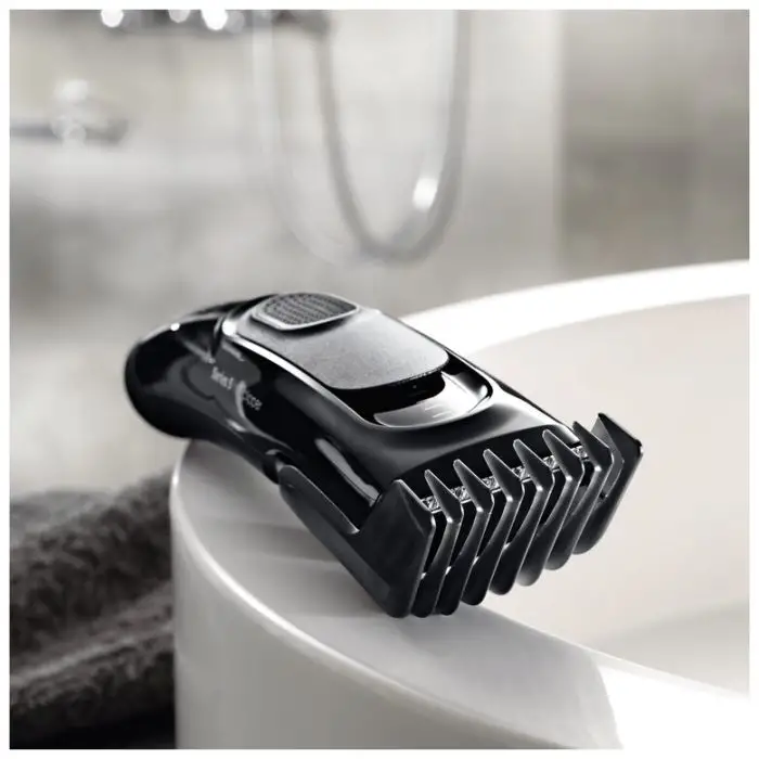Braun HC5050 Tagliacapelli, Regolabarba Uomo e Rasoio Elettrico Barba Con 17 Impostazioni Di Lunghezza Precise E Lame Affilate Di Lunga Durata. , 75285 , Immagine 2