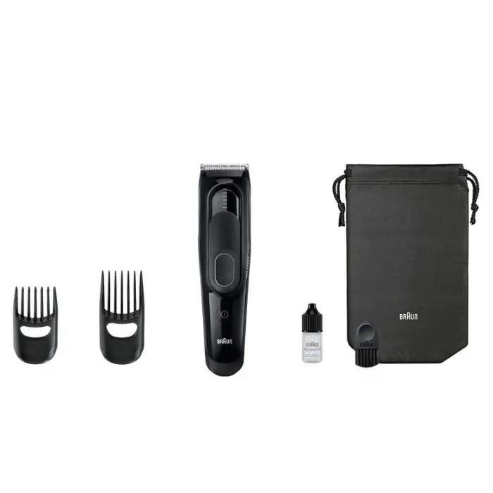 Braun HC5050 Tagliacapelli, Regolabarba Uomo e Rasoio Elettrico Barba Con 17 Impostazioni Di Lunghezza Precise E Lame Affilate Di Lunga Durata. , 75285 , Immagine 5