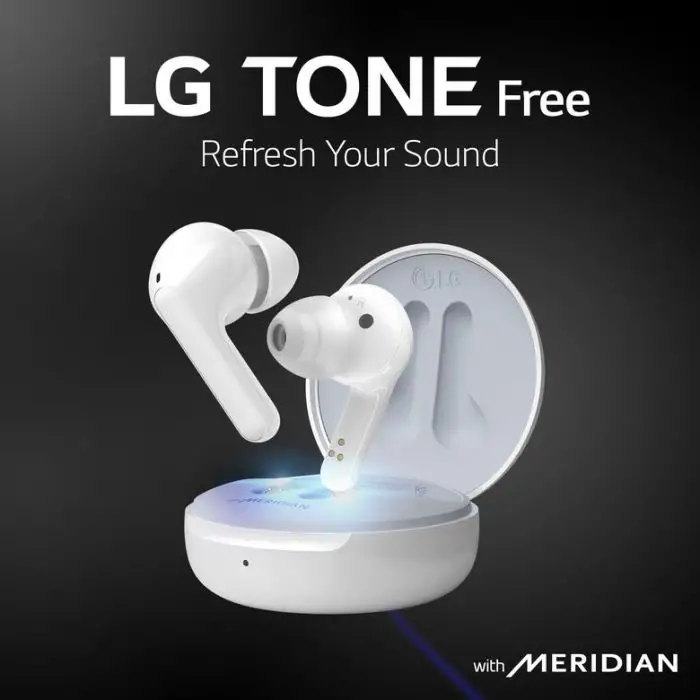 LG TONE Free FN6 White Cuffie Bluetooth True Wireless con custodia UVnano , 130743 , Immagine 5