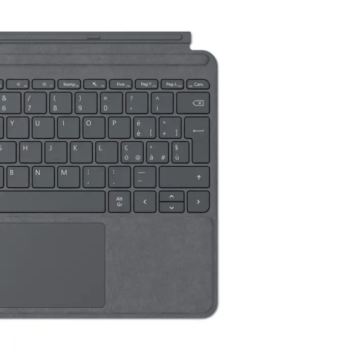 Microsoft Surface Go Type Cover - QWERTY - Platino (Alcantara) , 130074 , Immagine 4