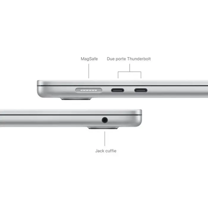 Apple MacBook Air 15&quot;: Chip M3 con CPU 8-core e GPU 10-core, 512GB SSD - Argento , 156462 , Immagine 7
