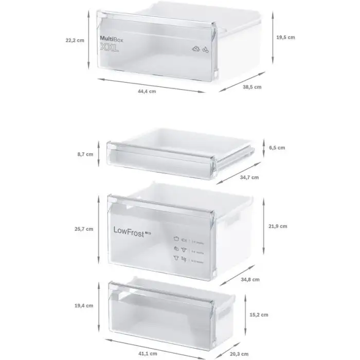 Bosch Serie 2 KIV865SE0 frigorifero con congelatore Libera installazione 267 L E Bianco , 152477 , Immagine 8