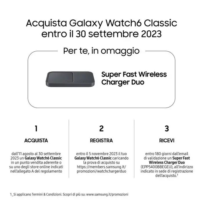 Samsung Galaxy Watch6 Classic (Bluetooth, 43mm) , 148309 , Immagine 2