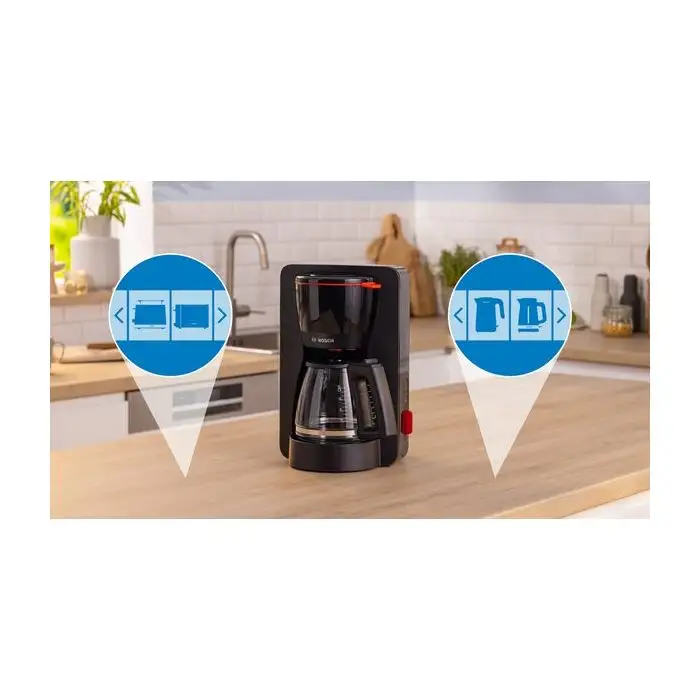 Bosch TKA3M133 macchina per caffè Macchina da caffè con filtro 1,25 L , 151346 , Immagine 3