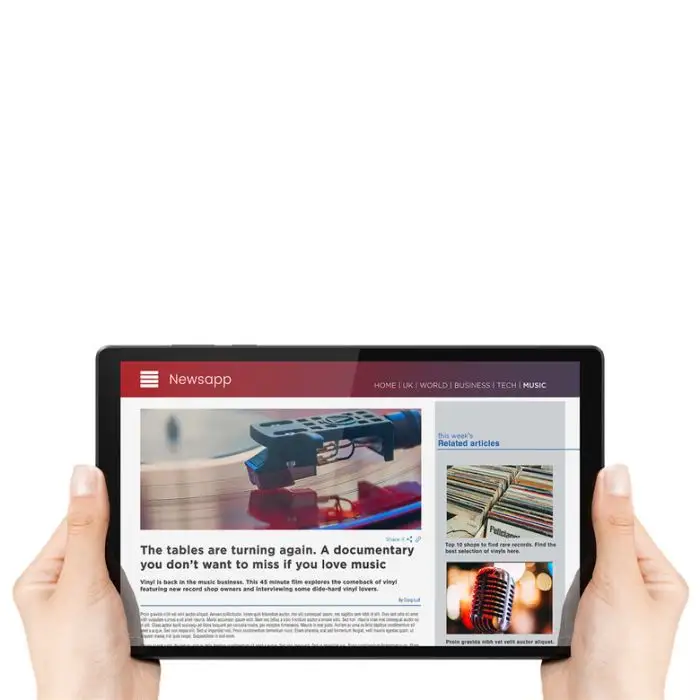 Lenovo Tab M10 2nd Gen 4G LTE 64 GB 25,6 cm (10.1&quot;) Mediatek 4 GB Wi-Fi 5 (802.11ac) Android 10 Grigio , 132855 , Immagine 9