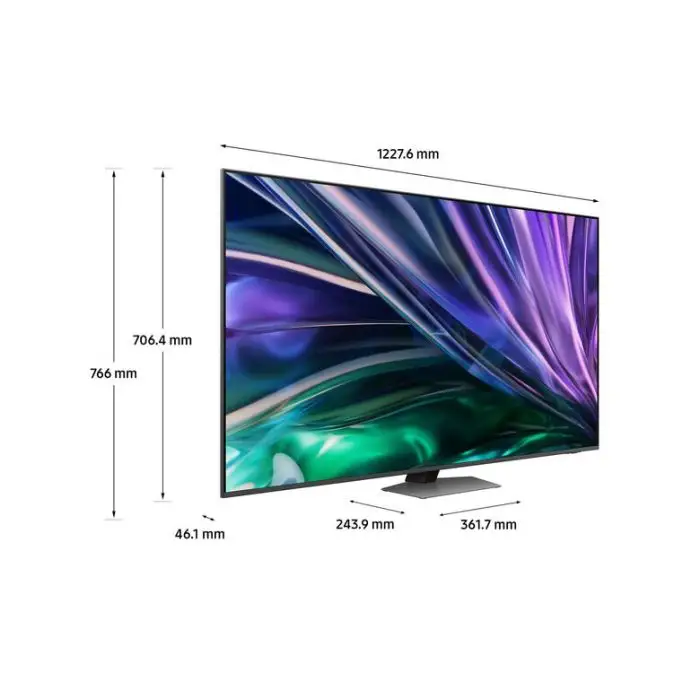 Samsung QE55QN85DBTXZT Televisione Smart TV 55 Pollici Qled 4K Neo Dolby Atmos Carbon Silver Processore NQ4 AI GEN2 Tecnologia Quantum Matrix Simple Chamfer Design , 153284 , Immagine 3