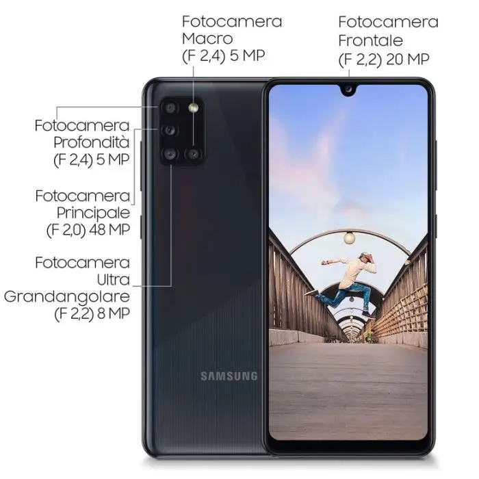 Samsung Galaxy A31 64GB Display 6.4” Full HD+ SuperAMOLED Black , 130914 , Immagine 4