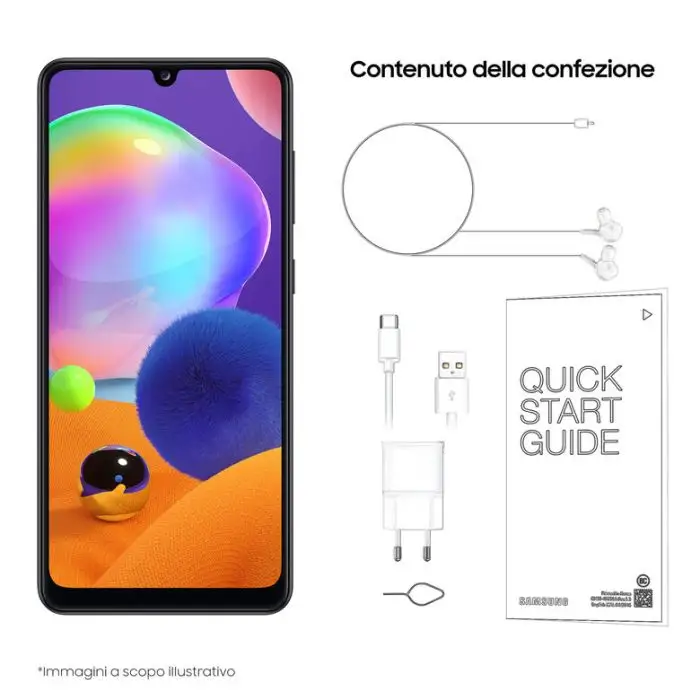 Samsung Galaxy A31 64GB Display 6.4” Full HD+ SuperAMOLED Black , 130914 , Immagine 6