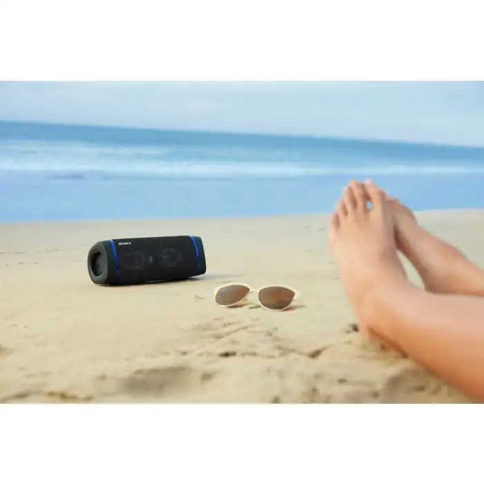 Sony SRS XB33 - Speaker bluetooth waterproof, cassa portatile con autonomia fino a 24 ore e effetti luminosi (Blu) , 131142 , Immagine 7
