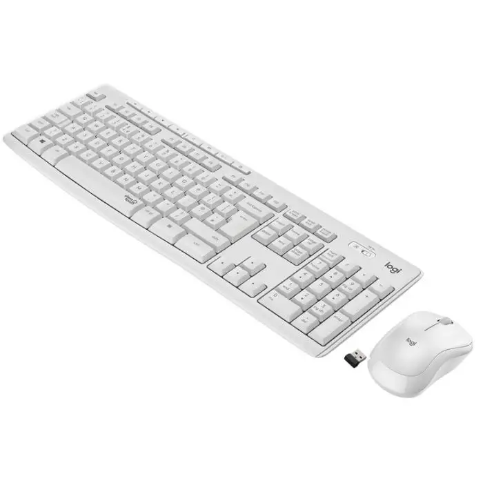 Logitech MK295 Kit Mouse e Tastiera Wireless – Tecnologia SilentTouch, Tastierino Numerico, Tasti Scelta Rapida, Tracciamento Ottico Avanzato, Ricevitore USB Nano, Senza Lag, Meno 90% di Rum , 141809 , Immagine 2