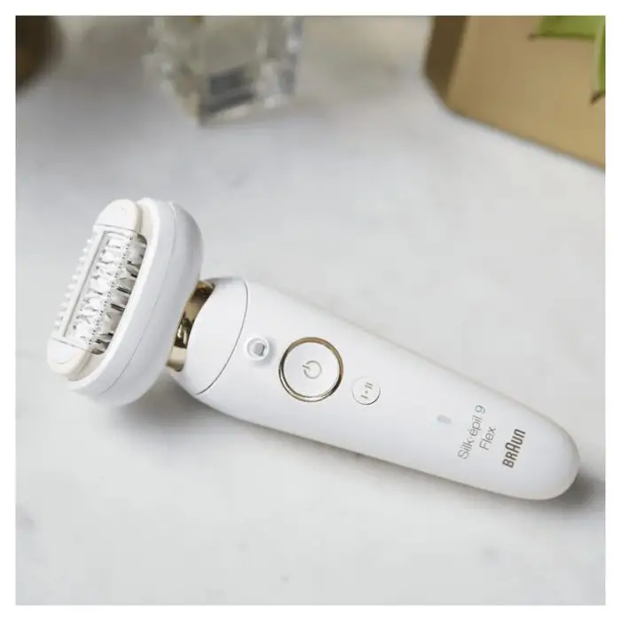 Braun Silk-épil 9 Flex 40 pinzette Bianco, Oro in Offerta Online