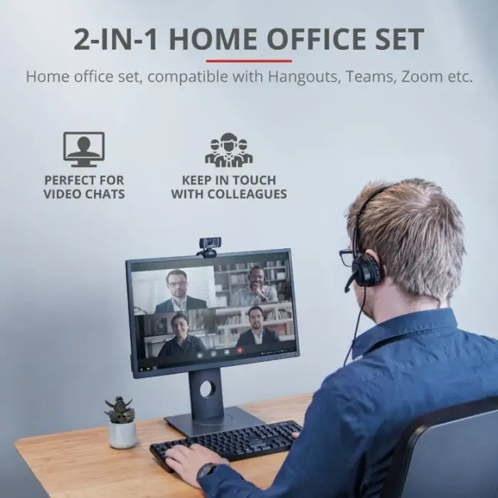 Trust Doba webcam 1280 x 720 Pixel USB Nero , 140184 , Immagine 2