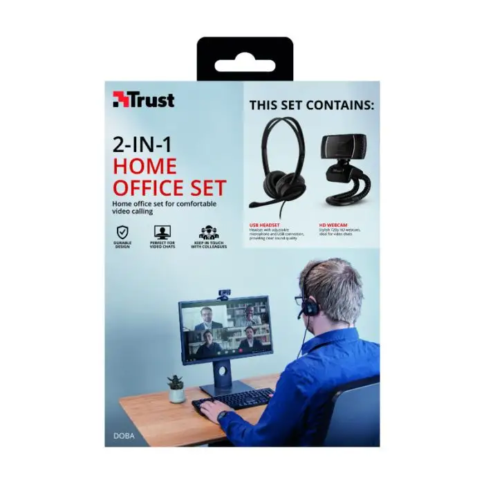 Trust Doba webcam 1280 x 720 Pixel USB Nero , 140184 , Immagine 12